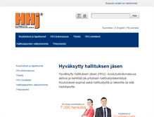 Tablet Screenshot of hhj.fi